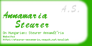 annamaria steurer business card